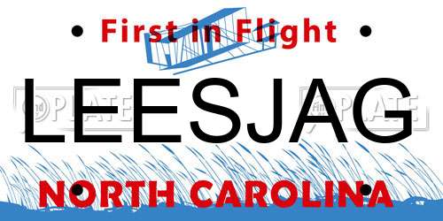 LEESJAG North Carolina License Plate