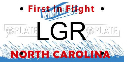 LGR North Carolina License Plate