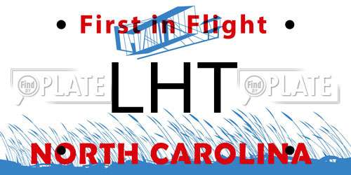 LHT North Carolina License Plate