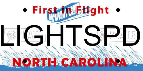 LIGHTSPD North Carolina License Plate