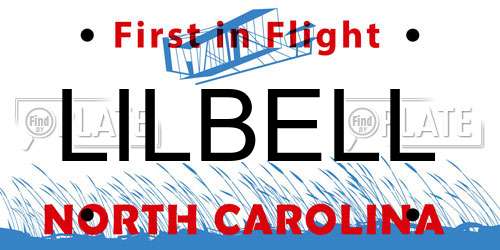 LILBELL North Carolina License Plate