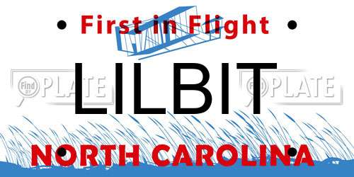 LILBIT North Carolina License Plate