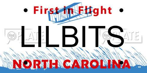 LILBITS North Carolina License Plate
