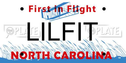 LILFIT North Carolina License Plate