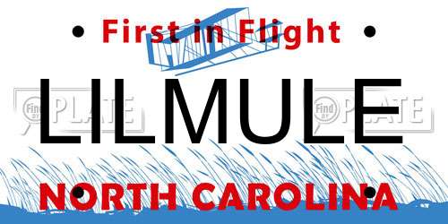 LILMULE North Carolina License Plate
