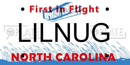 LILNUG North Carolina License Plate