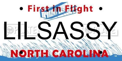 LILSASSY North Carolina License Plate
