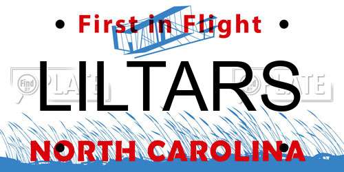 LILTARS North Carolina License Plate