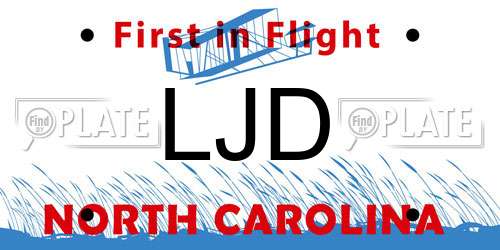 LJD North Carolina License Plate