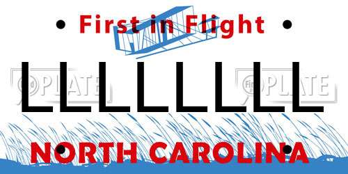 LLLLLLLL North Carolina License Plate