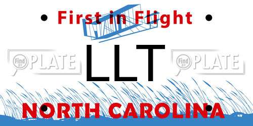 LLT North Carolina License Plate