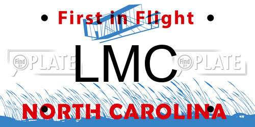 LMC North Carolina License Plate
