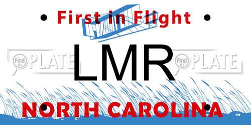 LMR North Carolina License Plate