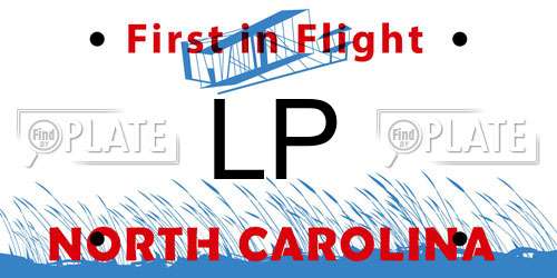 LP North Carolina License Plate