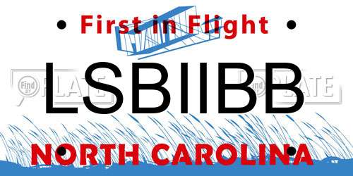 LSBIIBB North Carolina License Plate