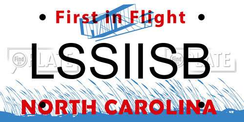 LSSIISB North Carolina License Plate