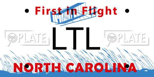 LTL North Carolina License Plate