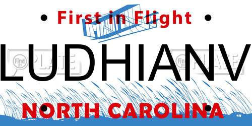 LUDHIANV North Carolina License Plate