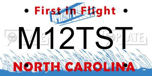 M12TST North Carolina License Plate