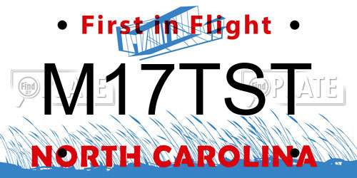 M17TST North Carolina License Plate
