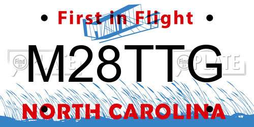 M28TTG North Carolina License Plate