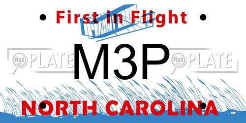 M3P North Carolina License Plate