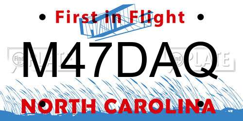 M47DAQ North Carolina License Plate