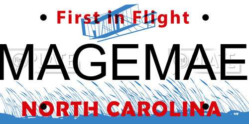 MAGEMAE North Carolina License Plate