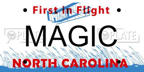 MAGIC North Carolina License Plate