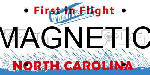 MAGNETIC North Carolina License Plate