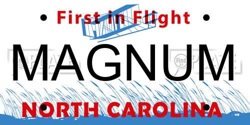 MAGNUM North Carolina License Plate