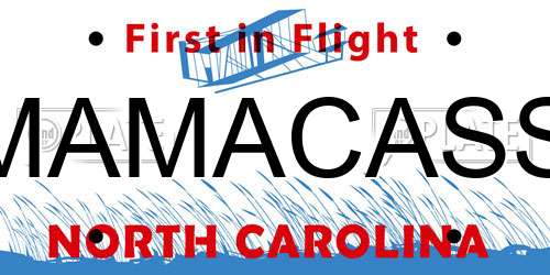 MAMACASS North Carolina License Plate