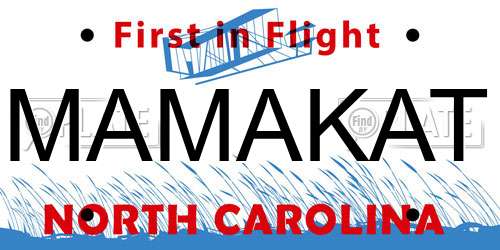 MAMAKAT North Carolina License Plate
