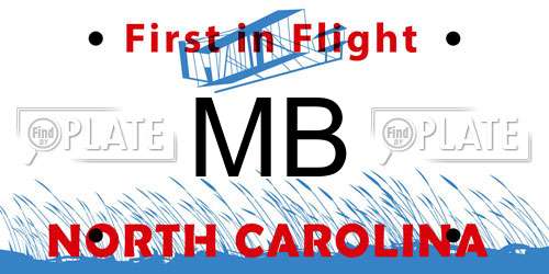 MB North Carolina License Plate