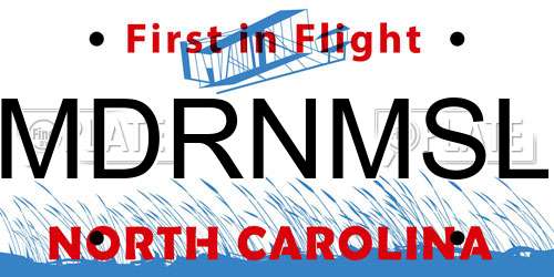 MDRNMSL North Carolina License Plate
