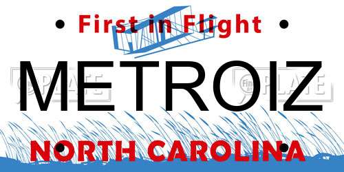 METROIZ North Carolina License Plate