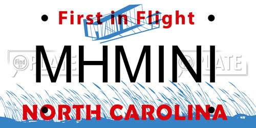 MHMINI North Carolina License Plate