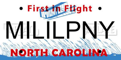 MILILPNY North Carolina License Plate