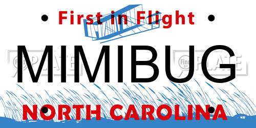 MIMIBUG North Carolina License Plate