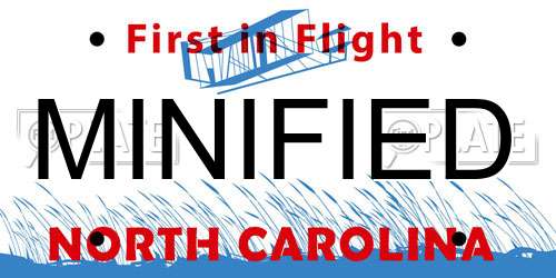 MINIFIED North Carolina License Plate