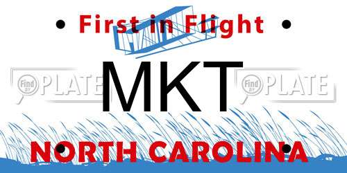 MKT North Carolina License Plate