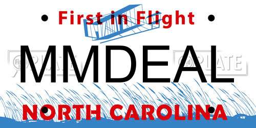 MMDEAL North Carolina License Plate
