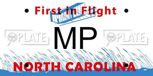 MP North Carolina License Plate
