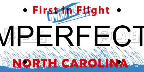 MPERFECT North Carolina License Plate