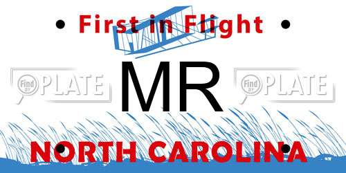 MR North Carolina License Plate
