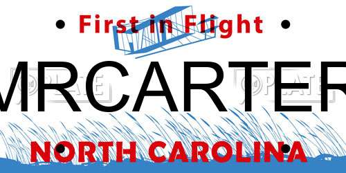 MRCARTER North Carolina License Plate