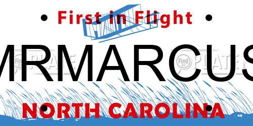 MRMARCUS North Carolina License Plate