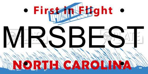 MRSBEST North Carolina License Plate