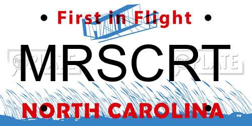 MRSCRT North Carolina License Plate
