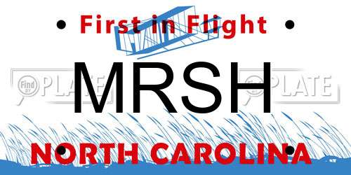 MRSH North Carolina License Plate